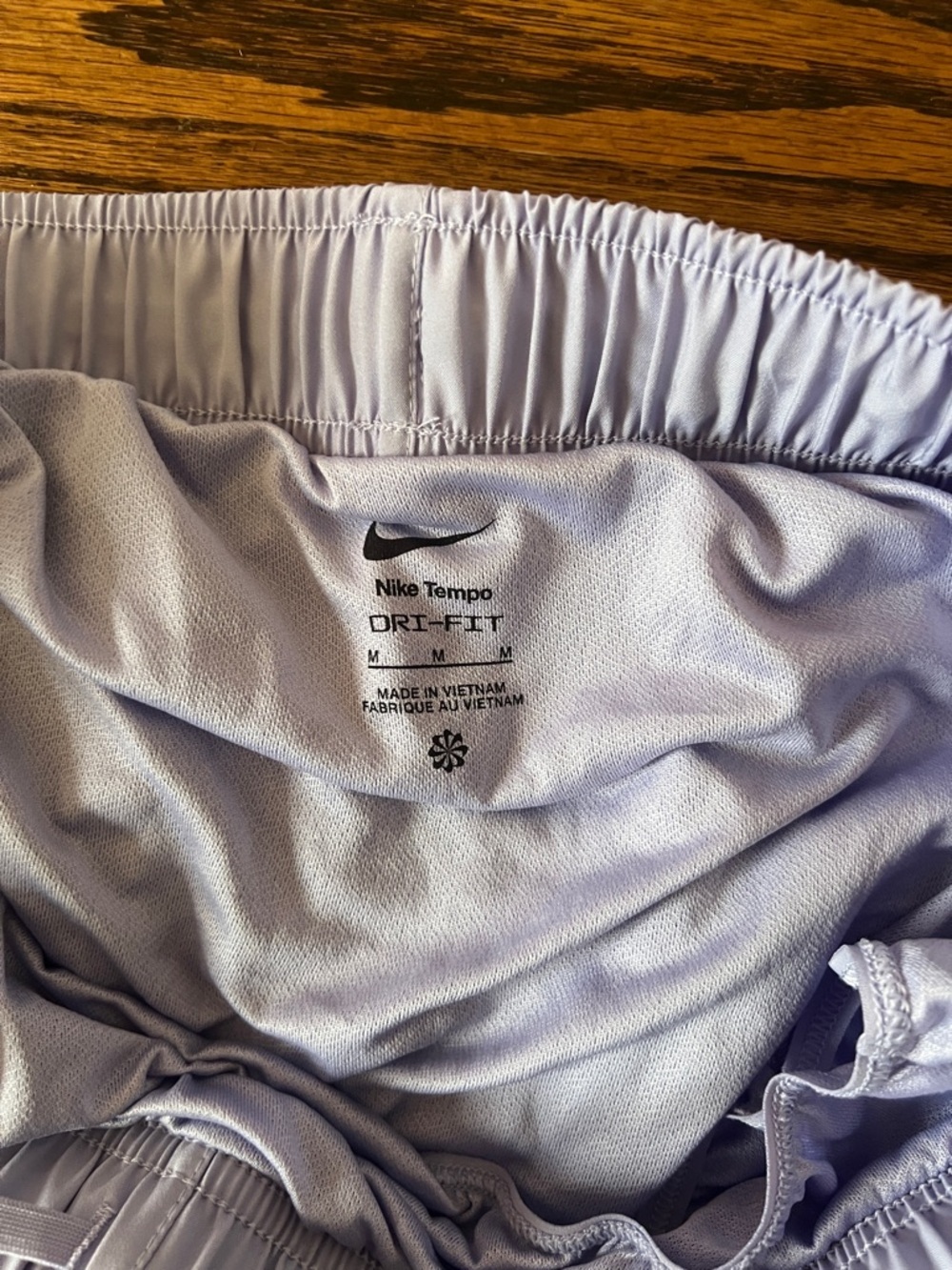 Like🆕NIKE Lavender Women's Athletic Shorts with White Trim - Picture 4 of 12